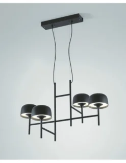 Lámpara colgante Bol - Bover - Lámpara decorativa 4 luces, LED regulable