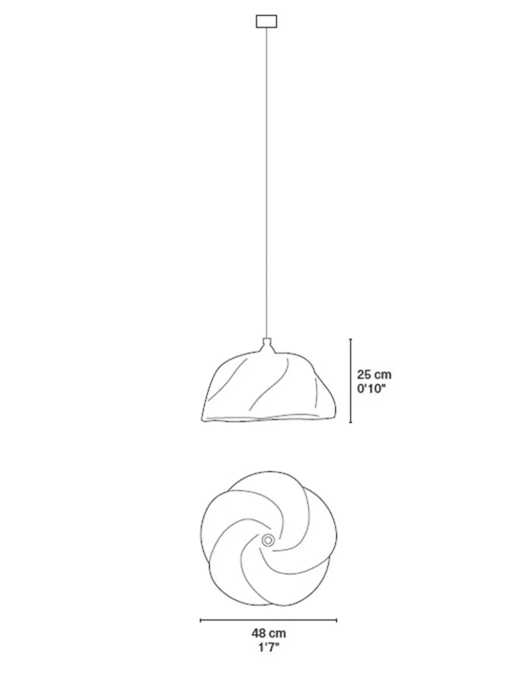Lámpara colgante Bolgatanga Single S - PET Lamp - Pantalla de fibra natural “elephant grass” y botellas recicladas