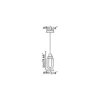 Lámpara colgante Brume - Faro - LED gris matelizado para baño IP44