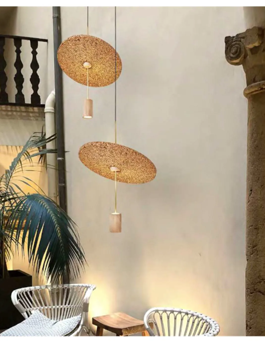 Lámpara colgante Calma – Luxcambra – Pantalla de corcho ecológico