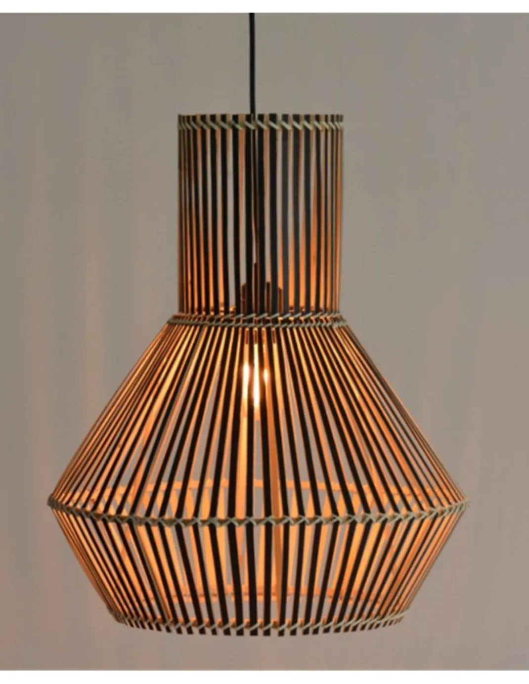 Lámpara colgante Carina - IDP Lampshades - Lámpara de mimbre