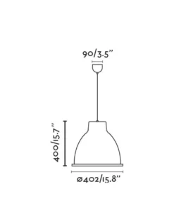 Lámpara colgante Charlotte – Faro – Pantalla de acero en gris o blanco, diseño industrial