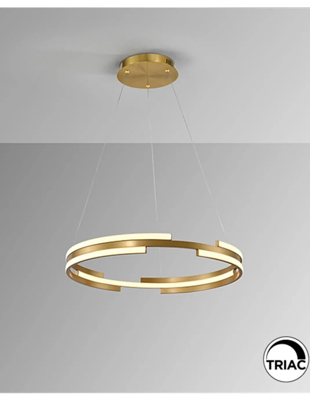 Lámpara colgante Ciclos – Schuller – Lámpara circular en dos colores, LED regulable