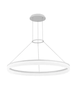 Lámpara colgante Circ Round - LedsC4 - Lámpara aro blanca