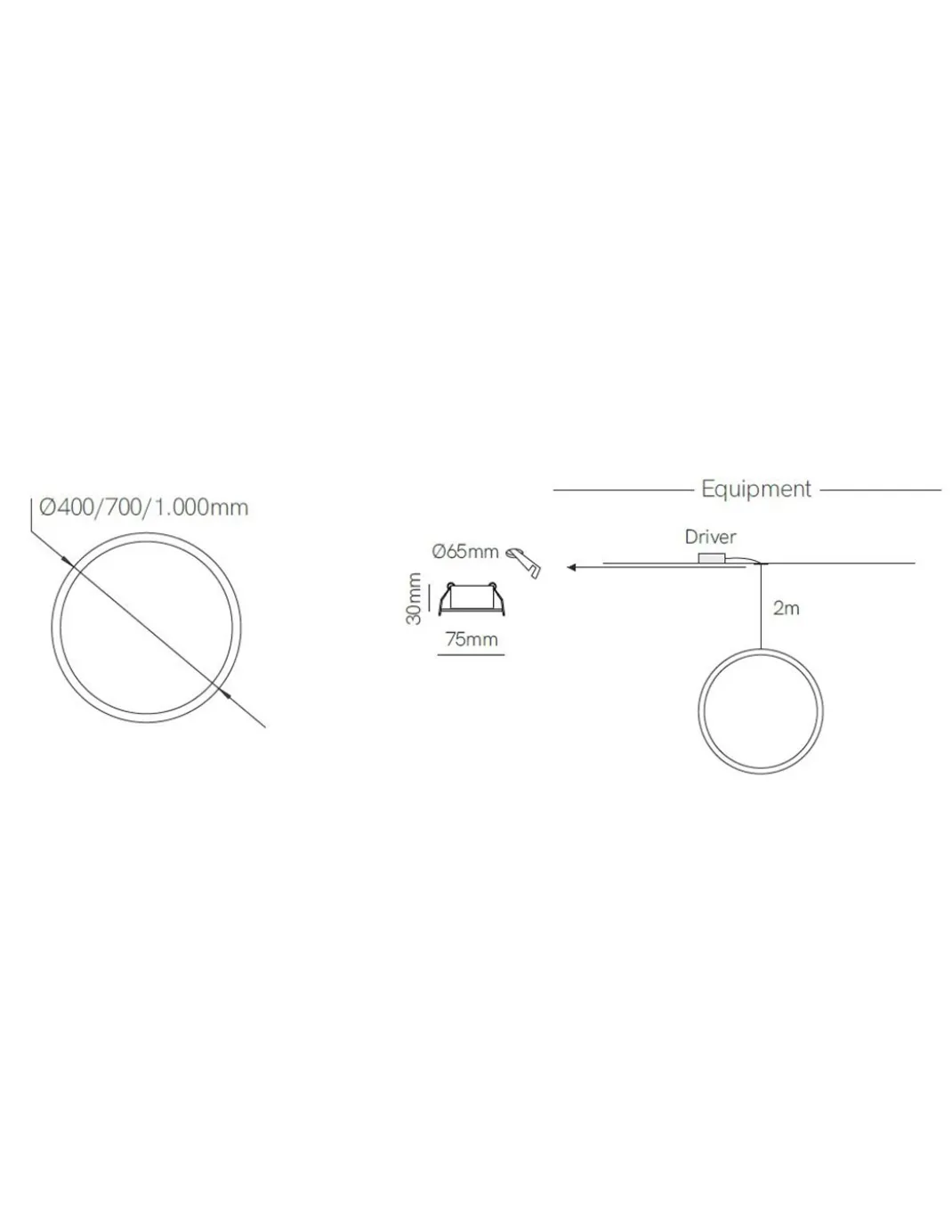 Lámpara colgante Circus – Beneito & Faure – Lámpara redonda minimalista LED