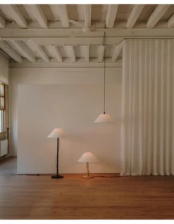 Lámpara colgante Clasica - Luxcambra - Pantalla de pergamino blanco, luz ambiental