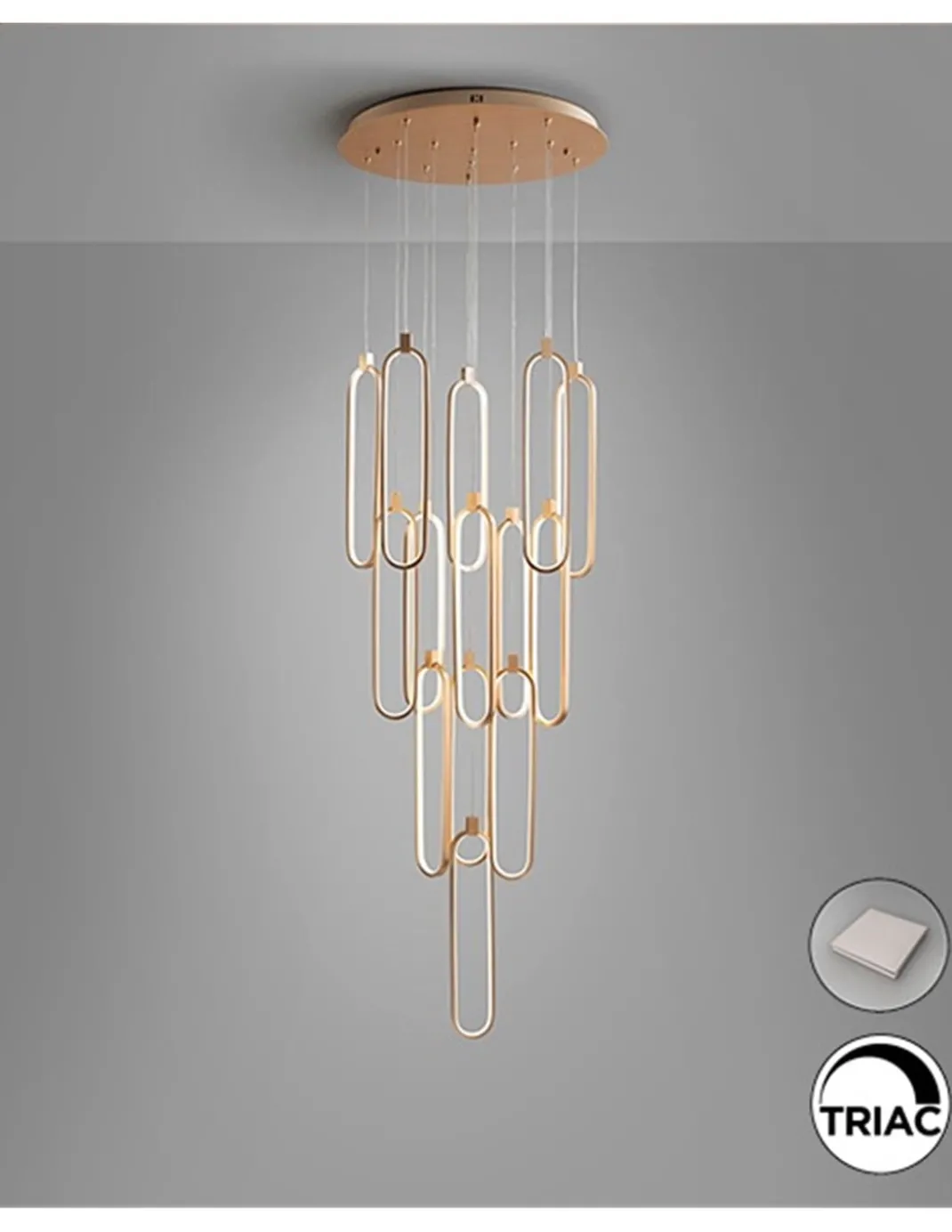 Lámpara colgante Colette – Schuller – Lámpara de 14 luces, LED regulable