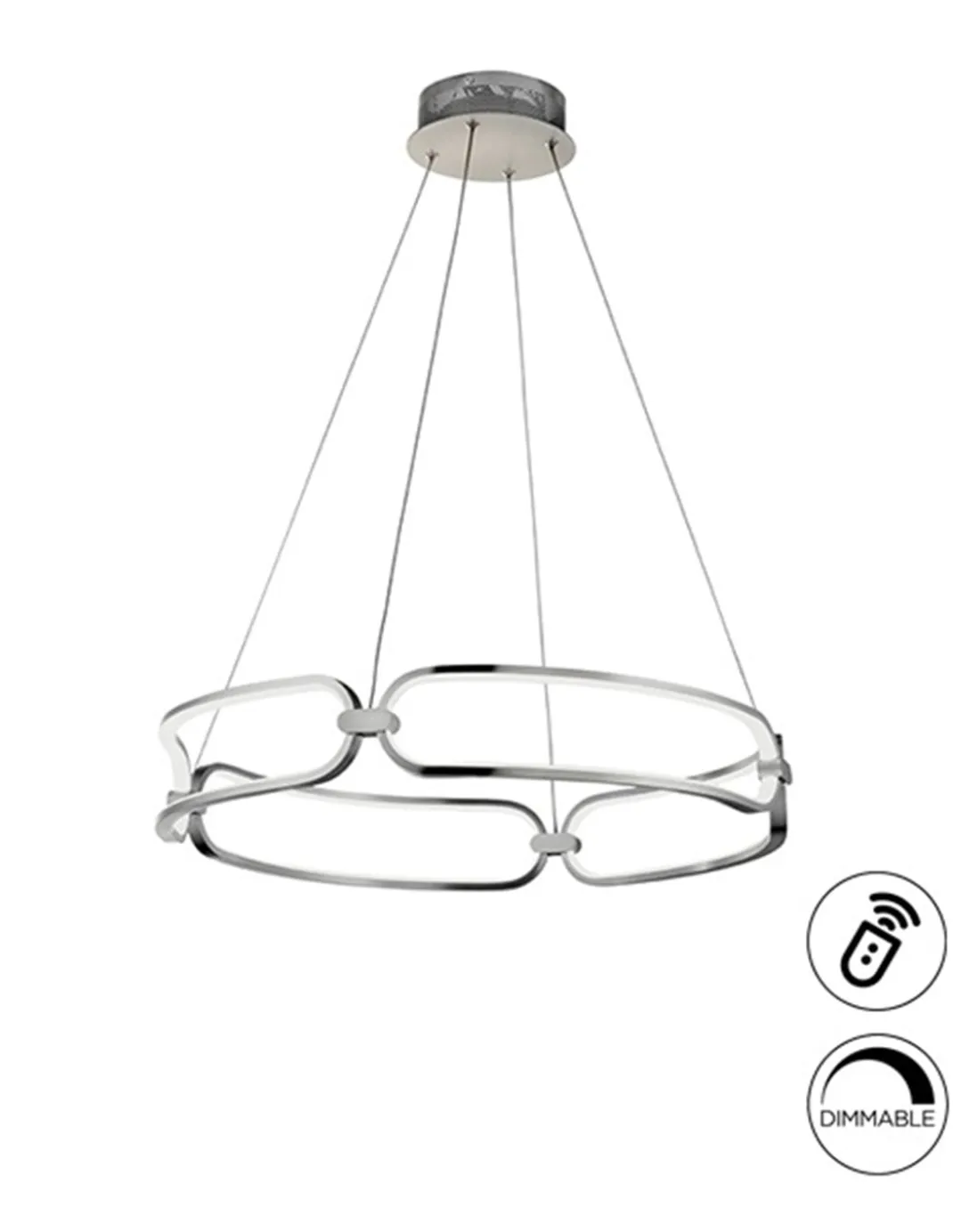 Lámpara colgante Colette – Schuller – Lámpara moderna LED regulable, 3 tamaños y 2 colores