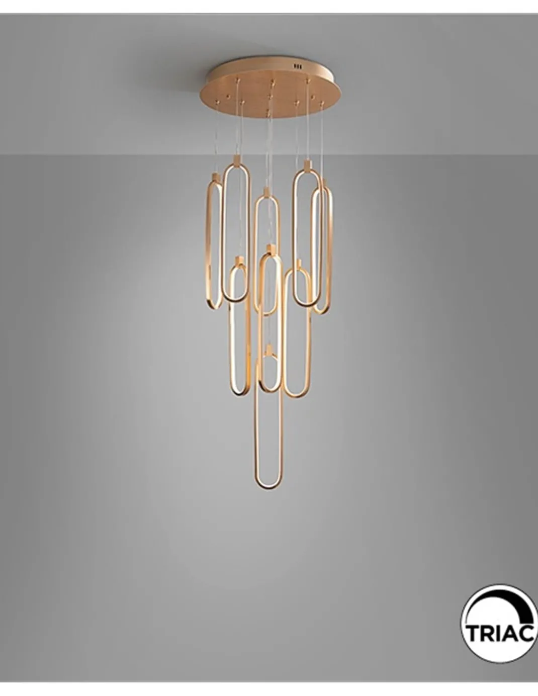 Lámpara colgante Colette – Schuller – Lámpara moderna de 9 luces, LED regulable