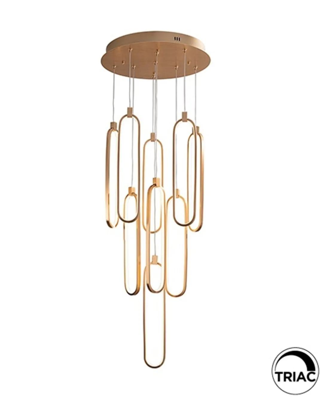 Lámpara colgante Colette – Schuller – Lámpara moderna de 9 luces, LED regulable