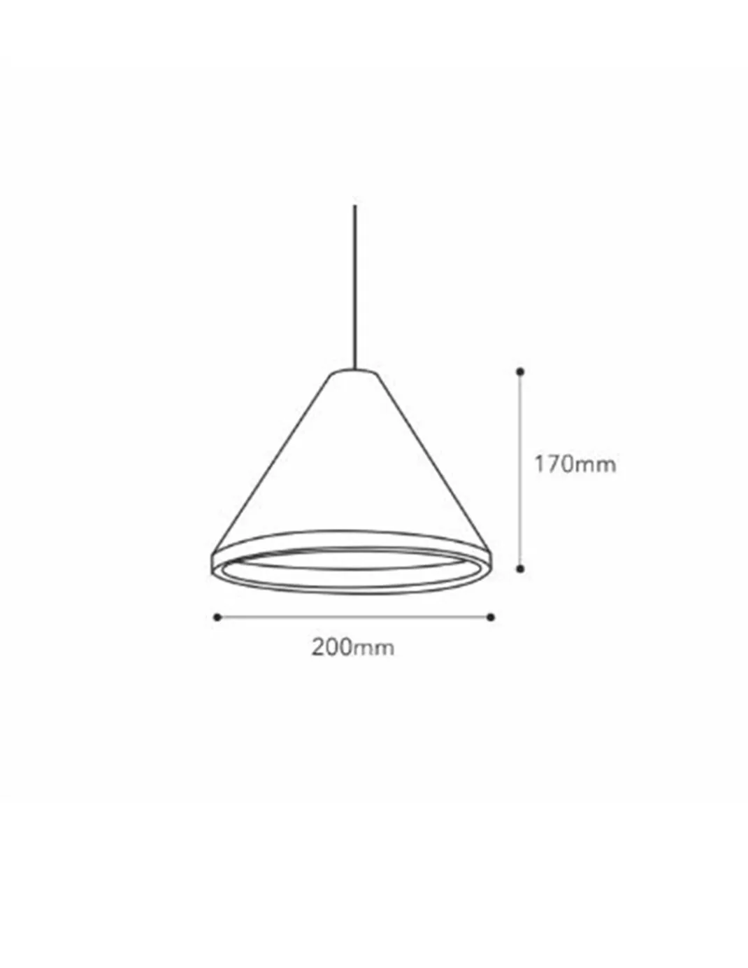Lámpara colgante Conus – Fokobu – Disponible en madera de abedul o cemento