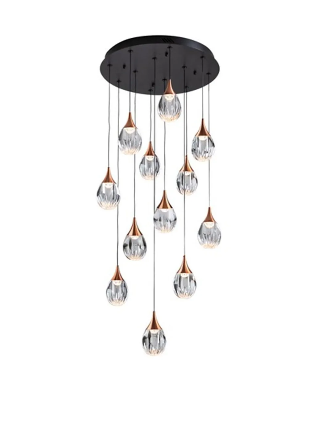 Lámpara colgante Corina - Schuller - Lámpara de 12 luces doradas