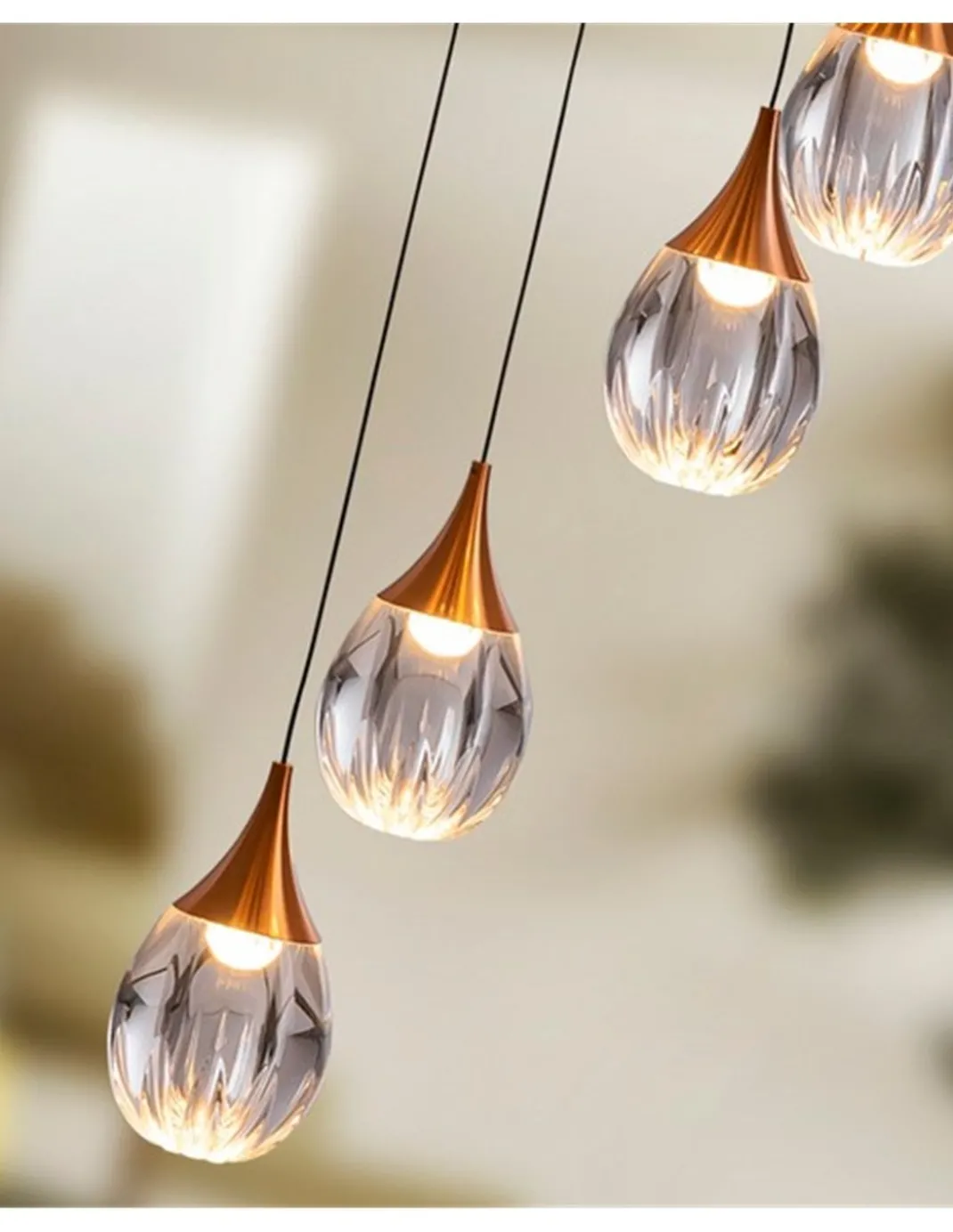 Lámpara colgante Corina - Schuller - Lámpara de 12 luces doradas