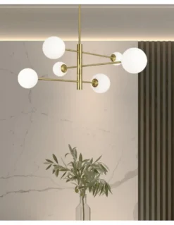 Lámpara colgante Cosmica – AJP – Lámpara decorativa tipo bola dorada