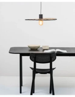 Lámpara colgante Costas – Faro – De ratán, 60-100 cm