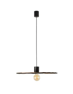 Lámpara colgante Costas – Faro – De ratán, 60-100 cm