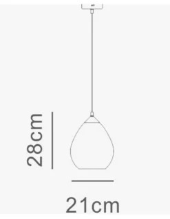 Lámpara colgante Daiki - IDP Lampshades - Lámpara de cristal ámbar