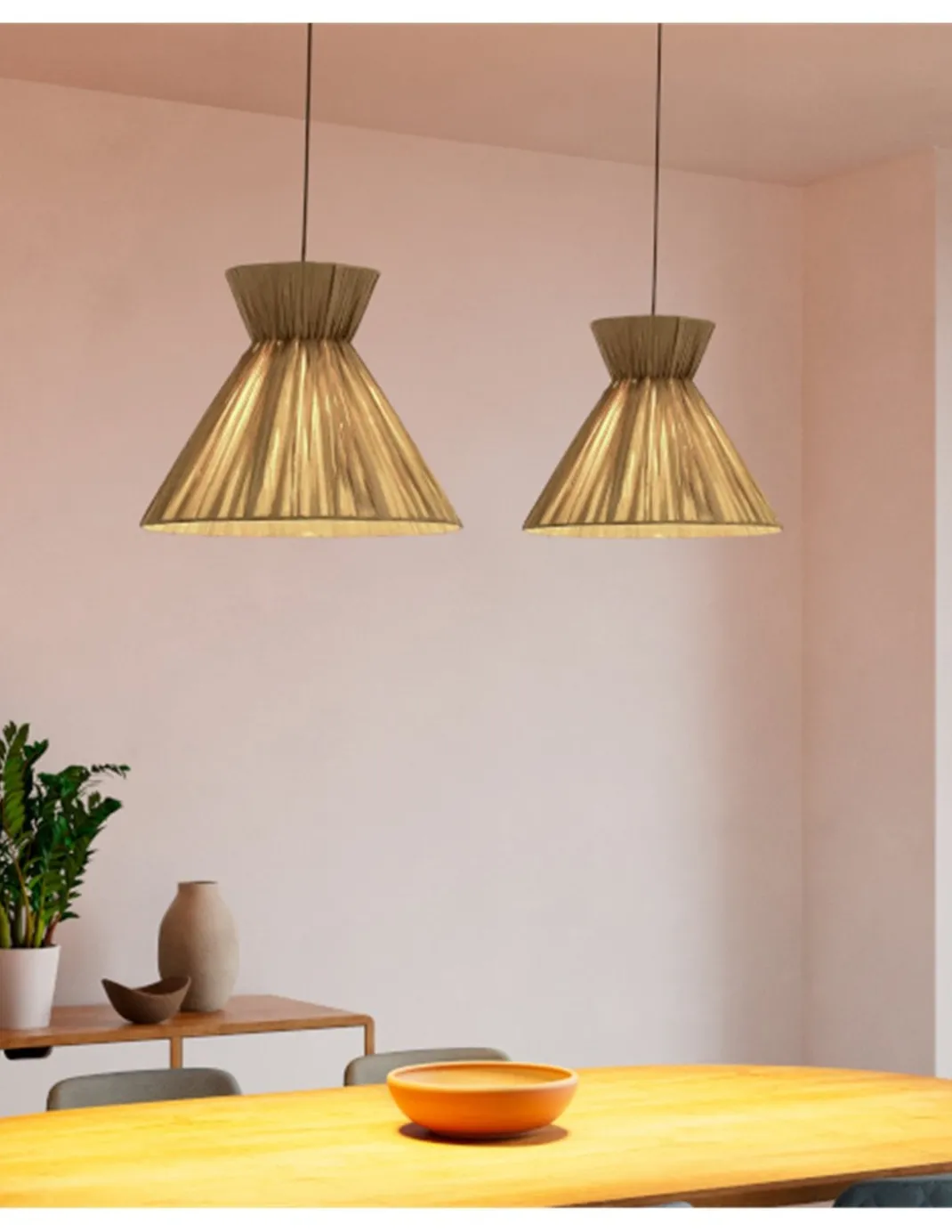 Lámpara colgante Dama - FORLIGHT - Lámpara de papel boho chic