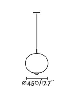 Lámpara colgante de exterior Saigon - Faro - Lámpara tipo bola en blanco opaco