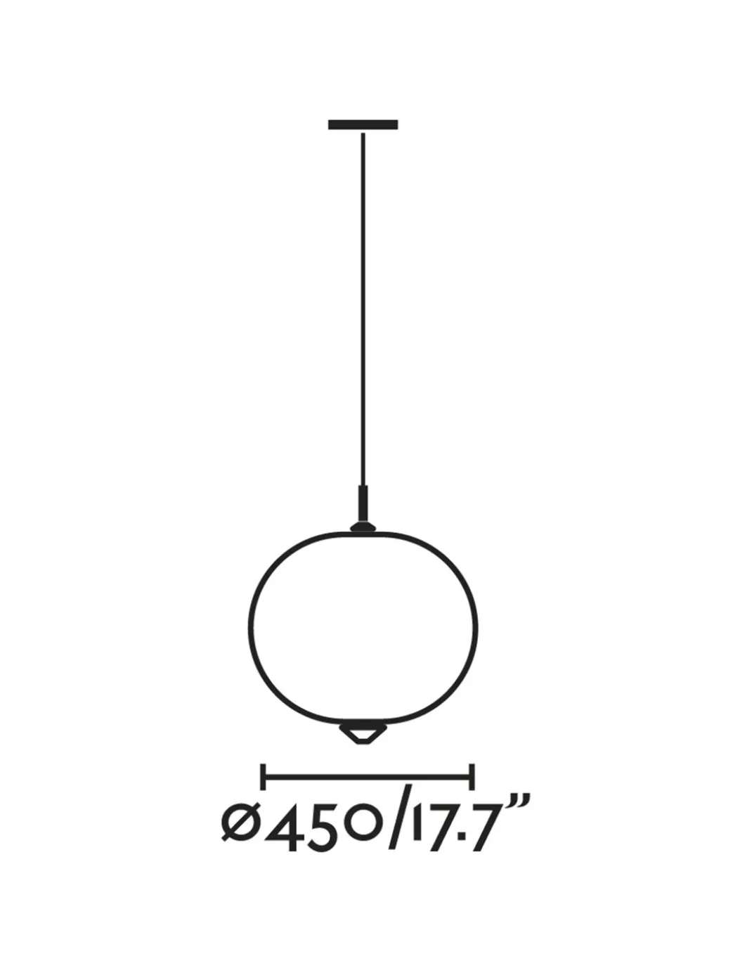 Lámpara colgante de exterior Saigon - Faro - Lámpara tipo bola en blanco opaco