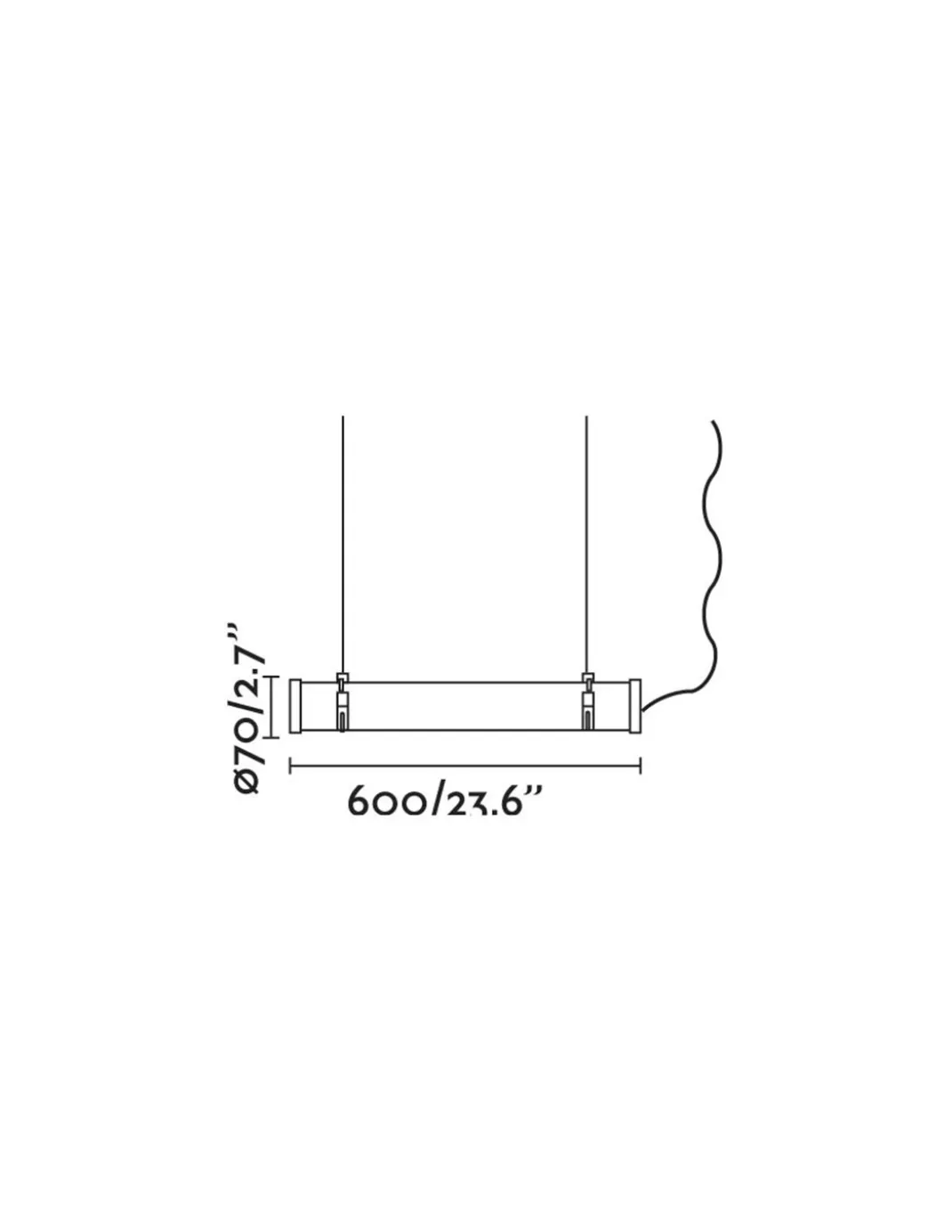 Lámpara colgante de exterior Scuba – Faro – Lámpara para garaje, IP66, LED 3000K