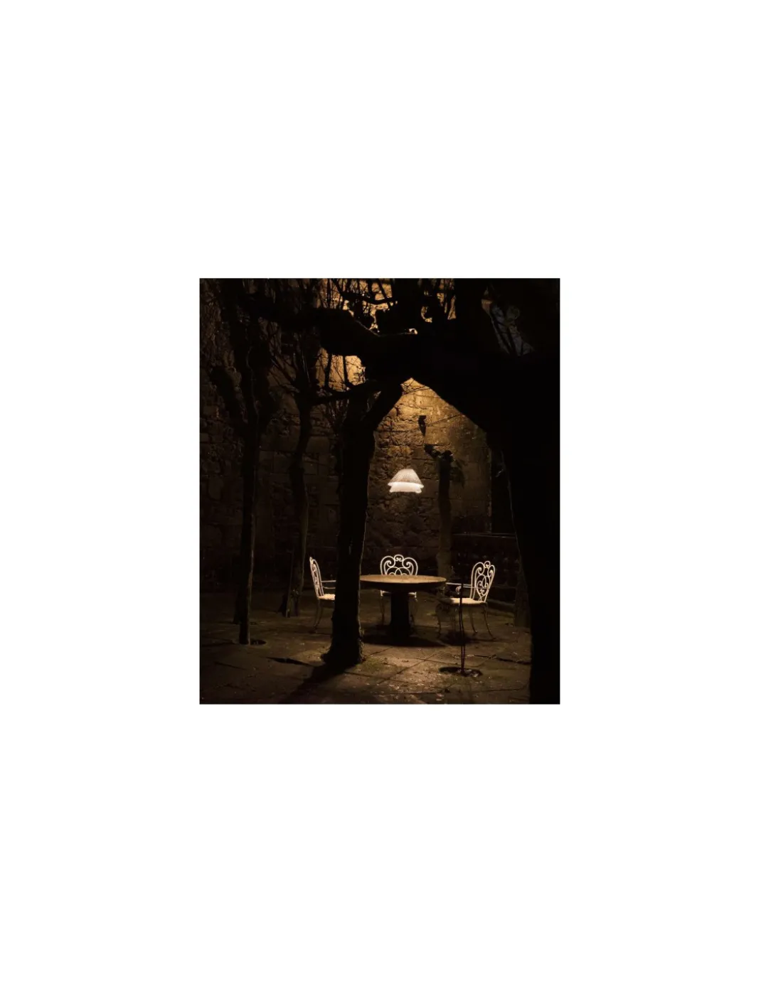 Lámpara colgante de exterior Tempo Vivace - a-emotional light - Lámpara decorativa con pantalla de malla inoxidable