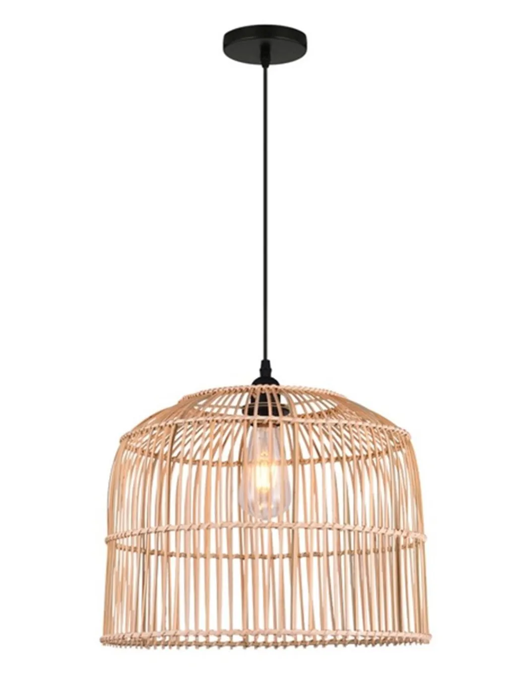 Lámpara colgante de ratán Bento - AJP - Lámpara de techo estilo boho chic