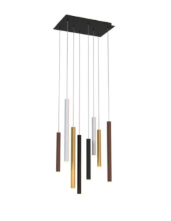 Lámpara colgante de techo Cala (rectangular) - Mantra - 8 luces LED