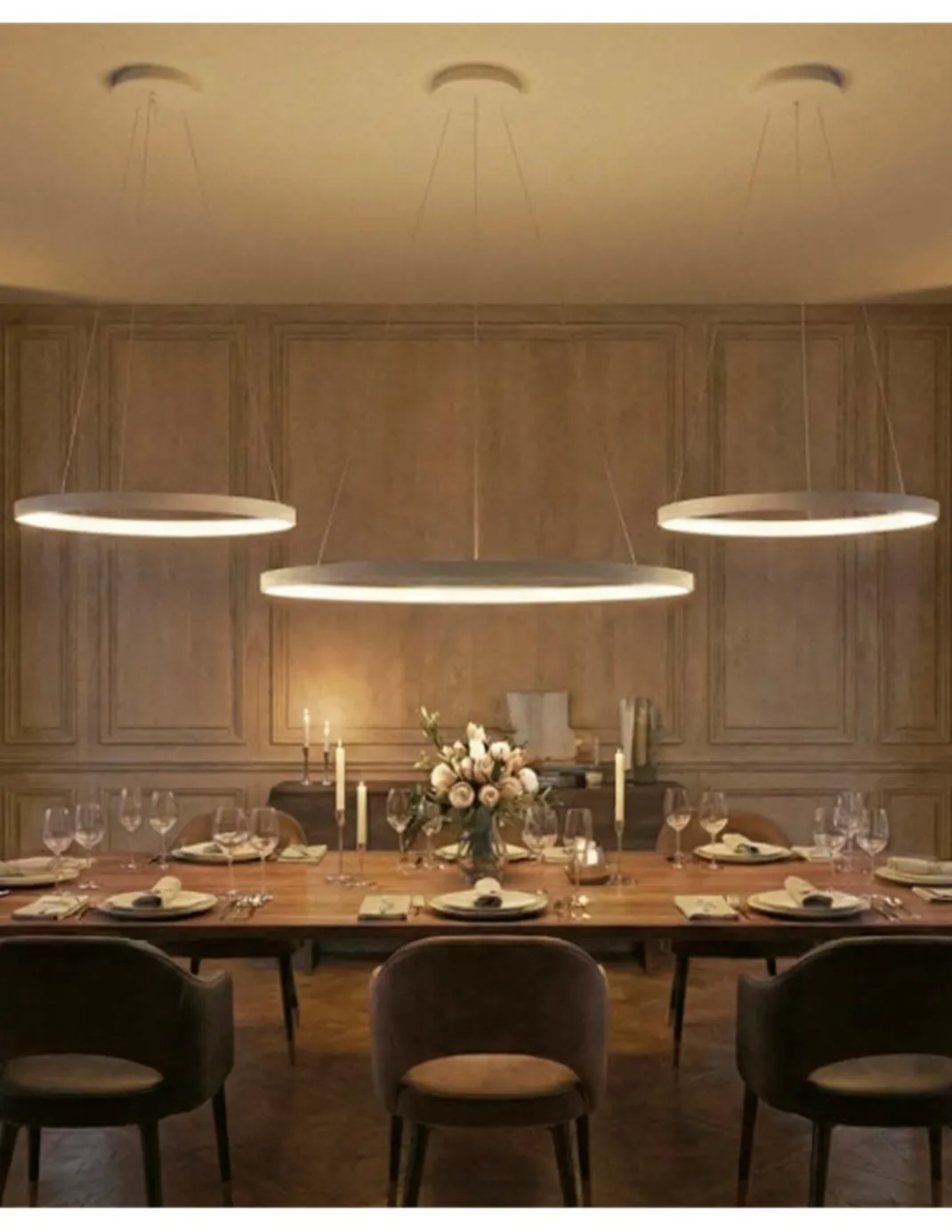 Lámpara Colgante de Techo Grace - ACB - LED, forma cilíndrica, blanca