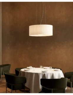 Lámpara colgante de techo LAP - Milán - Lámpara decorativa traslúcida color crudo
