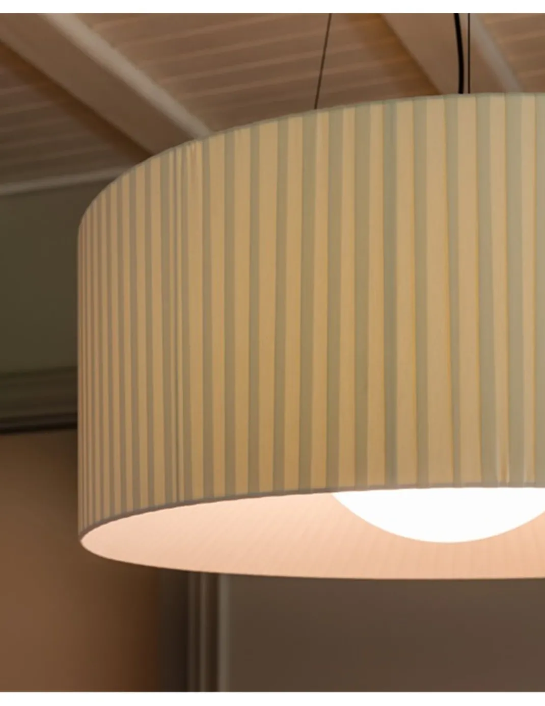 Lámpara colgante de techo LAP - Milán - Lámpara decorativa traslúcida color crudo