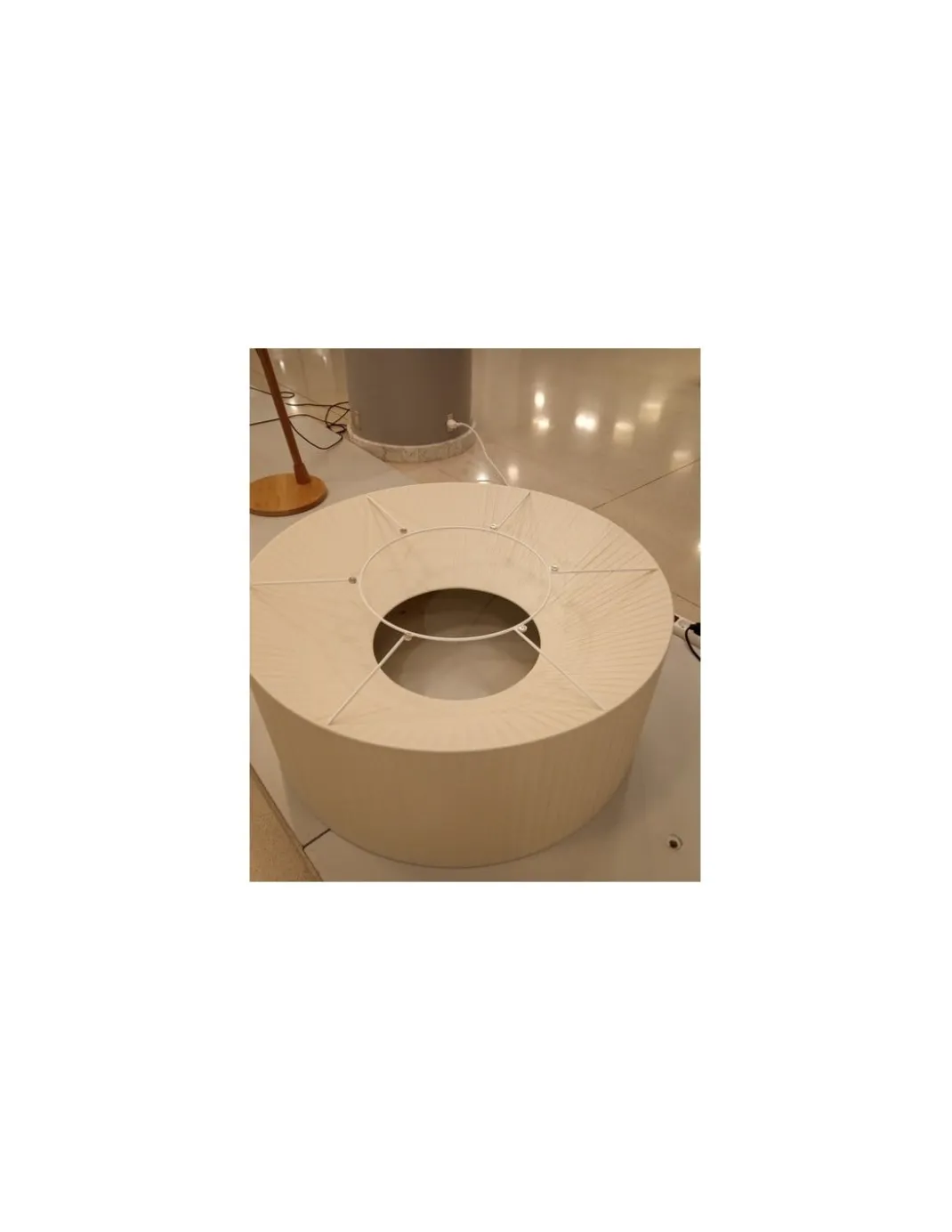 Lámpara colgante de techo LAP - Milán - Lámpara decorativa traslúcida color crudo