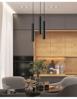Lámpara colgante de techo Tania - Novolux Lighting. Exo - Lámpara tubular Ø5.5 cm
