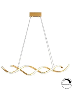 Lámpara colgante Dido – Schuller – Diseño moderno dorado brillante