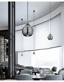Lámpara colgante Drop - Mantra - Lámpara moderna de aluminio negro perla