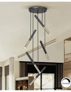 Lámpara colgante Edna – Schuller – Lámpara LED regulable, 5 luces