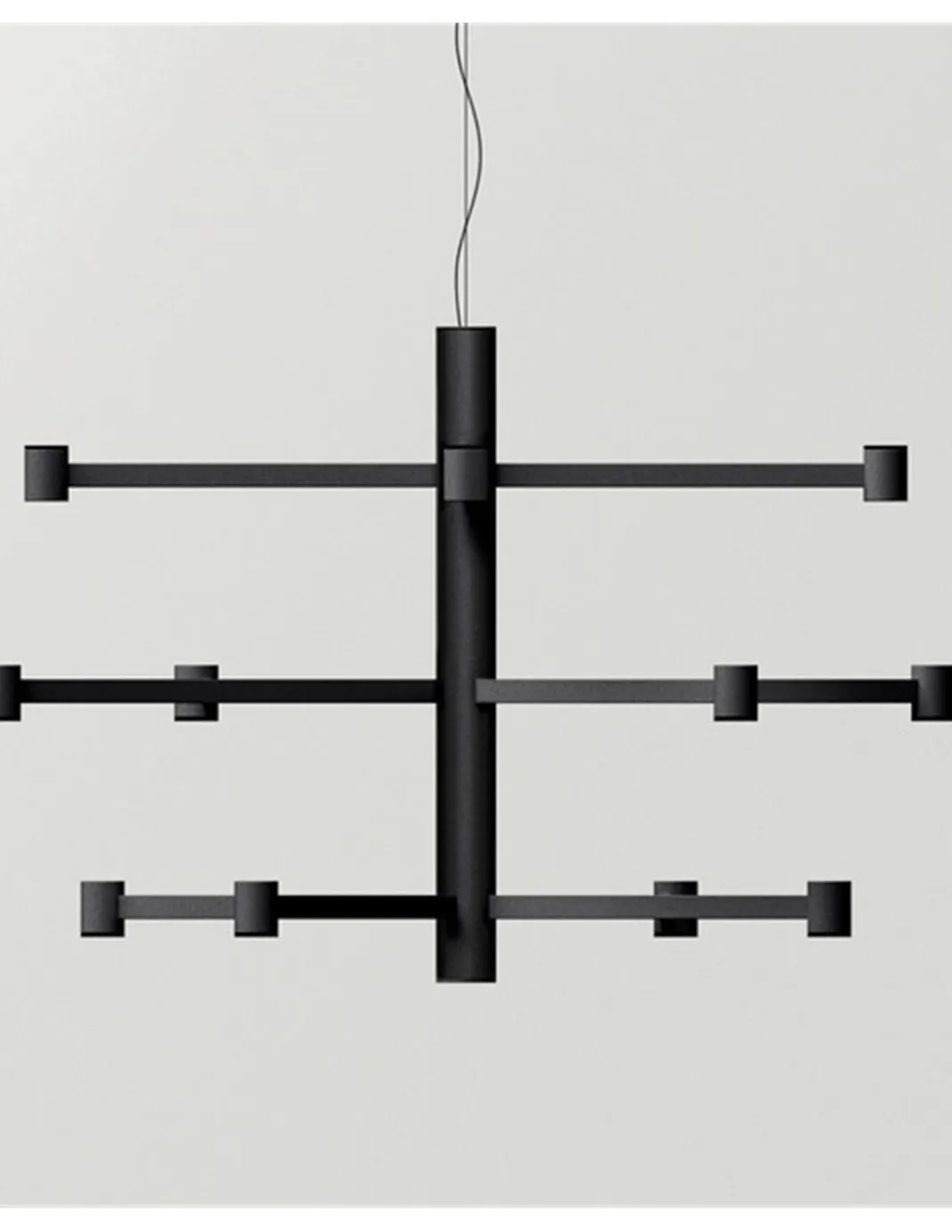 Lámpara colgante empotrable Art Chandelier - Arkoslight - Lámpara minimalista de 3 alturas