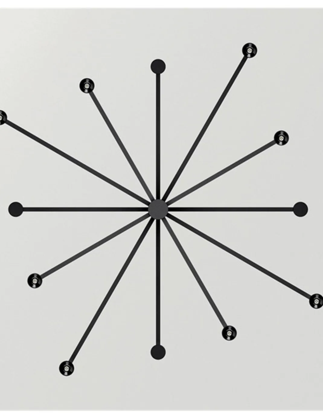 Lámpara colgante empotrable Art Chandelier - Arkoslight - Lámpara minimalista de 3 alturas