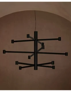 Lámpara colgante empotrable Art Chandelier - Arkoslight - Lámpara minimalista de 3 alturas