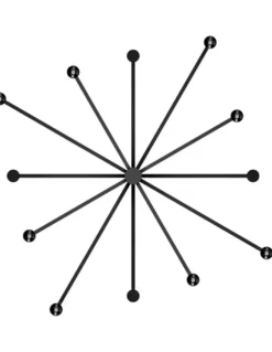 Lámpara colgante empotrable Art Chandelier - Arkoslight - Lámpara minimalista de 3 alturas