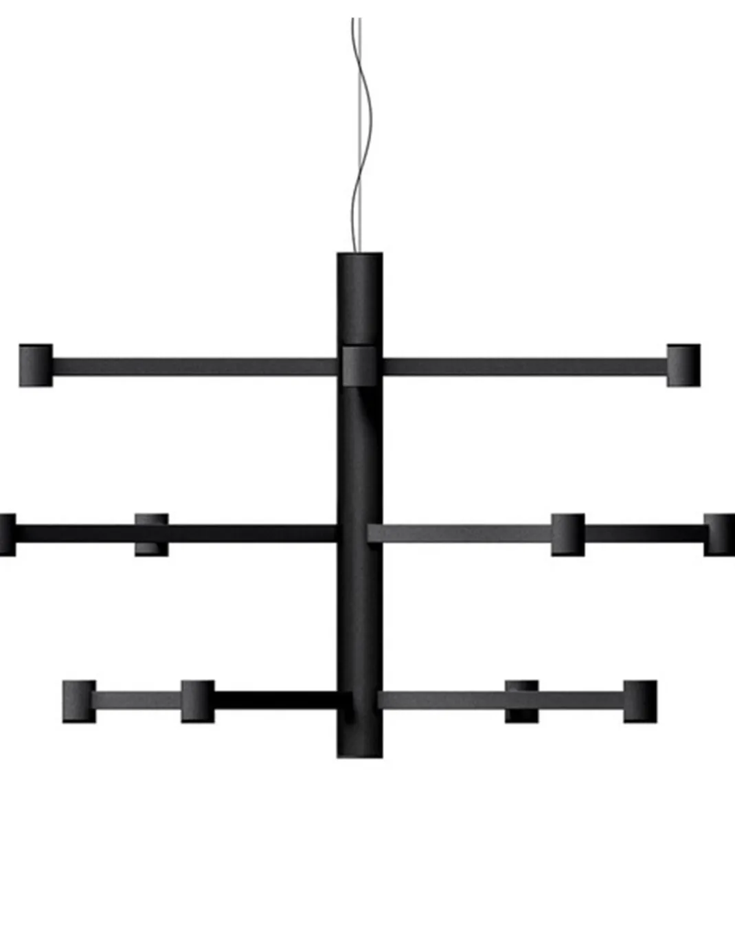 Lámpara colgante empotrable Art Chandelier - Arkoslight - Lámpara minimalista de 3 alturas