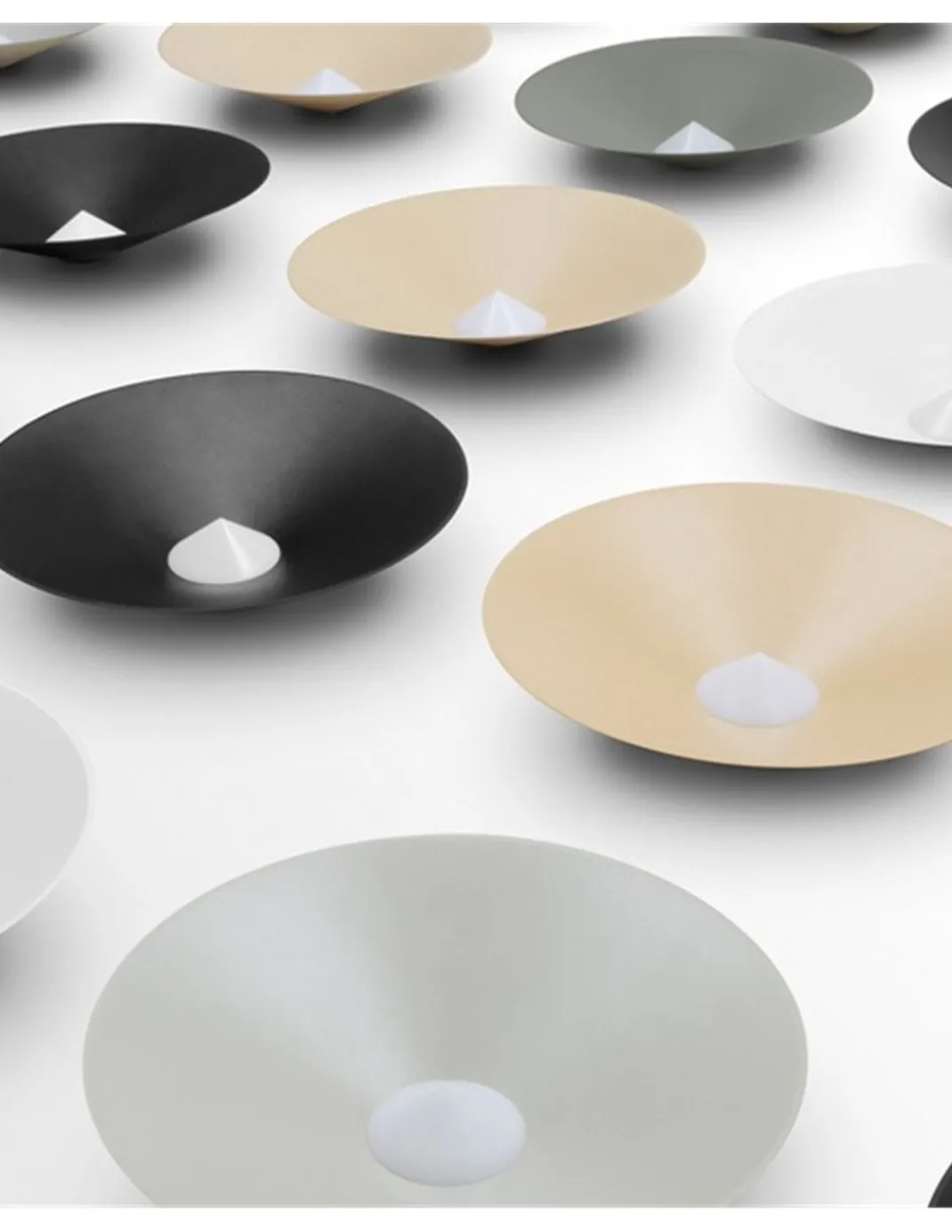 Lámpara colgante empotrable Dune - Arkoslight - Lámpara minimalista con pantalla cónica