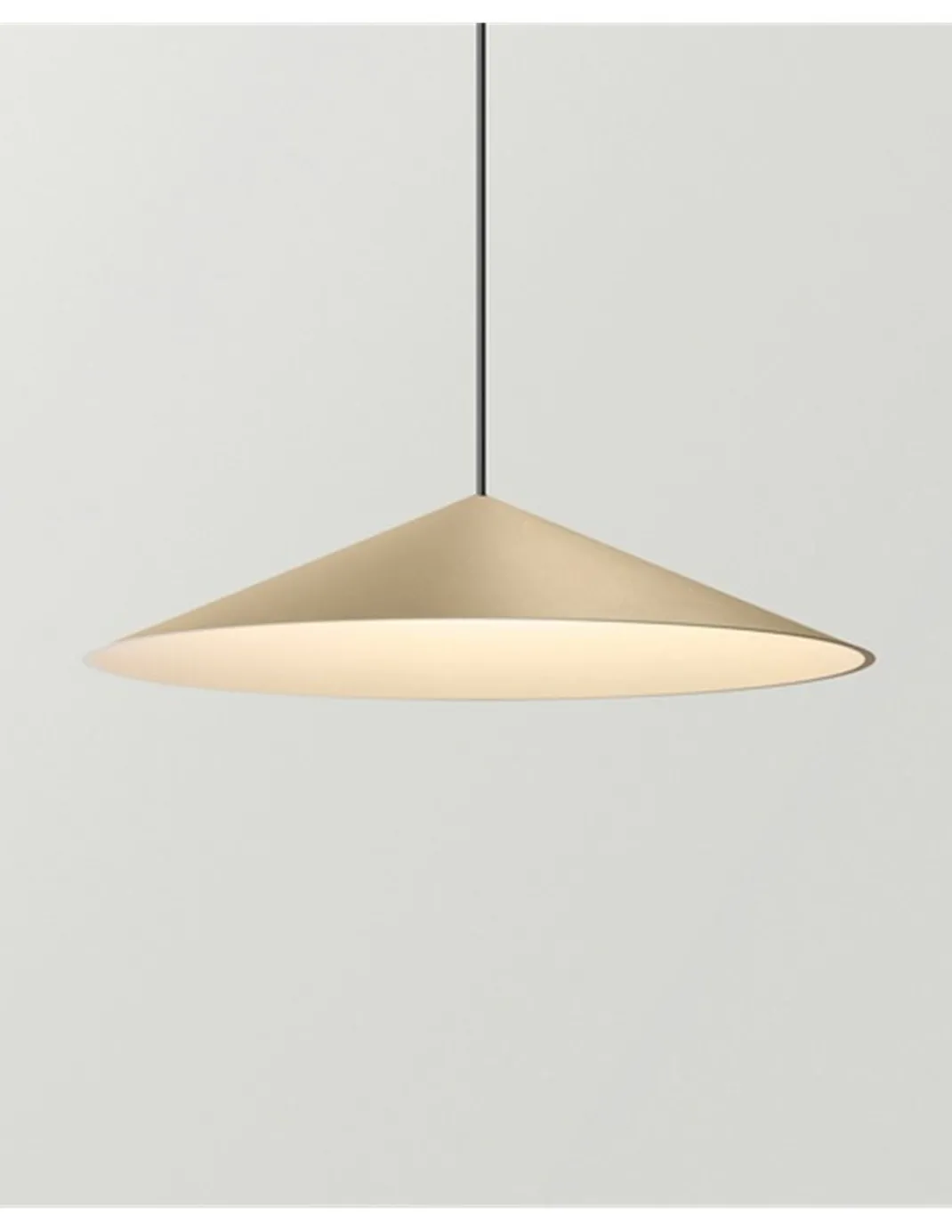 Lámpara colgante empotrable Dune - Arkoslight - Lámpara minimalista con pantalla cónica