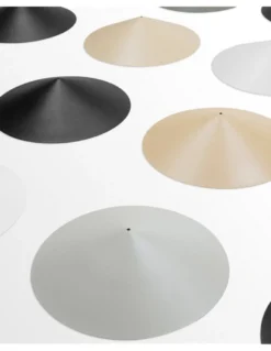 Lámpara colgante empotrable Dune - Arkoslight - Lámpara minimalista con pantalla cónica