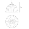 Lámpara colgante Eperara-Siapidara Single XL-A - PET Lamp - Lámpara boho chic artesanal