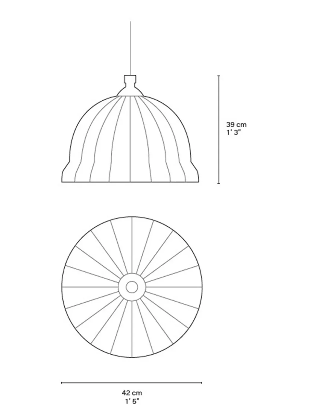 Lámpara colgante Eperara-Siapidara Single XL-A - PET Lamp - Lámpara boho chic artesanal