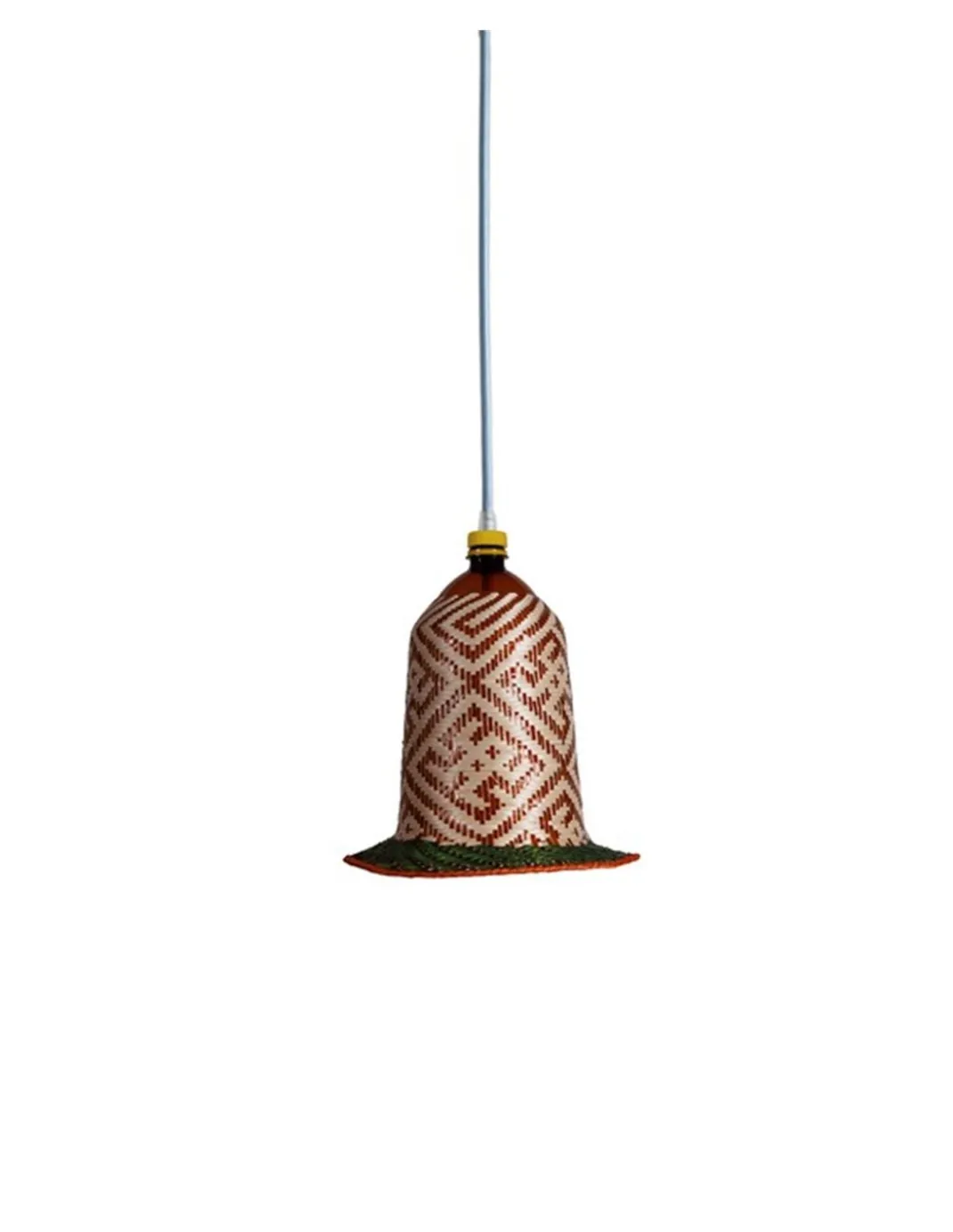 Lámpara colgante Eperara-Siapidara Single M-A - PET Lamp - Lámpara boho chic de fibra natural