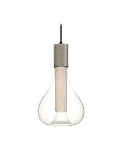 Lámpara Colgante Eris - LZF - Lámpara de techo LED, diseño en vidrio y madera