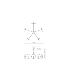 Lámpara colgante Erto - Aromas - Lámpara de alabastro, Ø 120 cm, LED 2700K