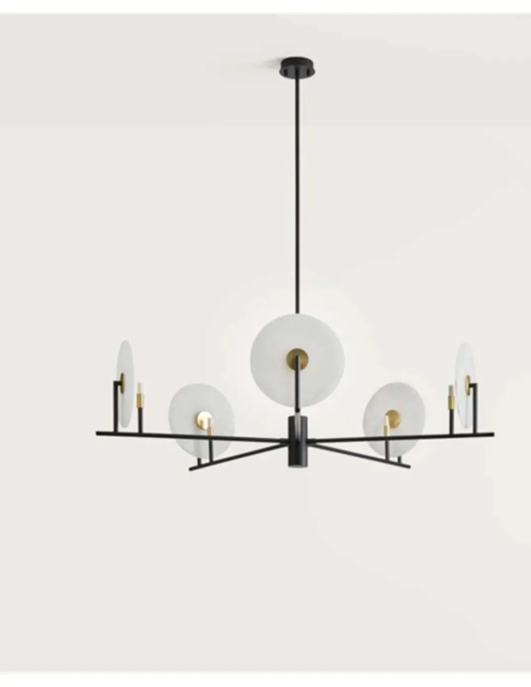 Lámpara colgante Erto - Aromas - Lámpara de alabastro, Ø 120 cm, LED 2700K
